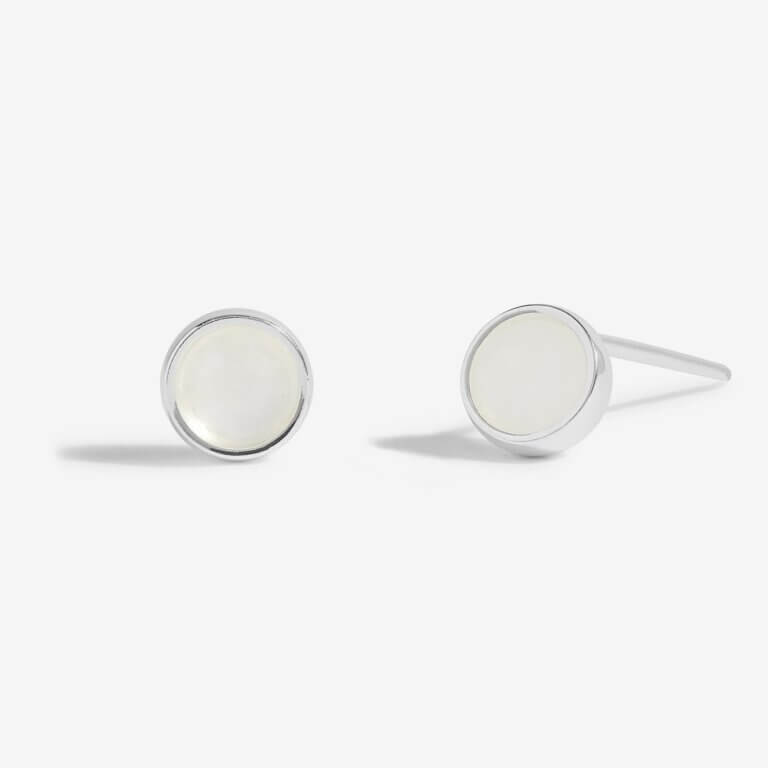 April Rock Crystal Birthstone Boxed Earrings