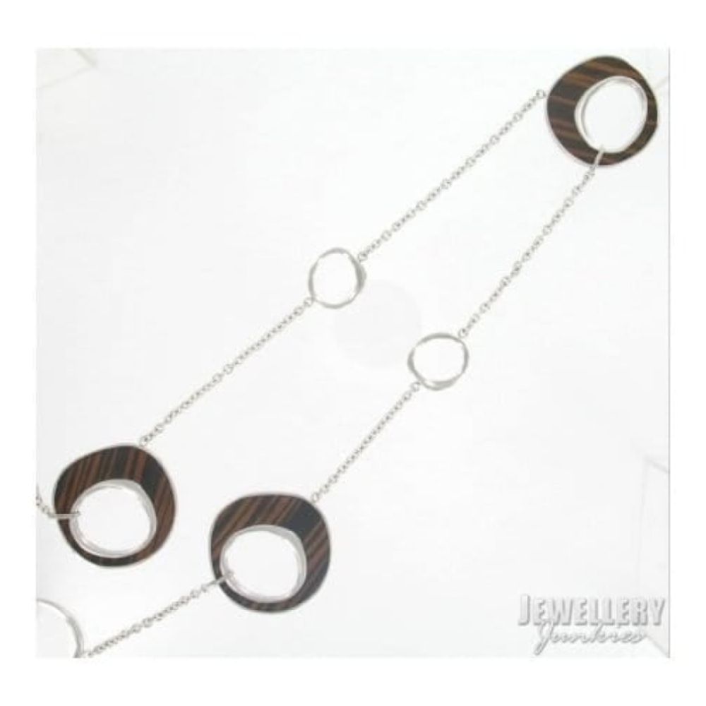 Ladies Stainless Steel Circle Necklace
