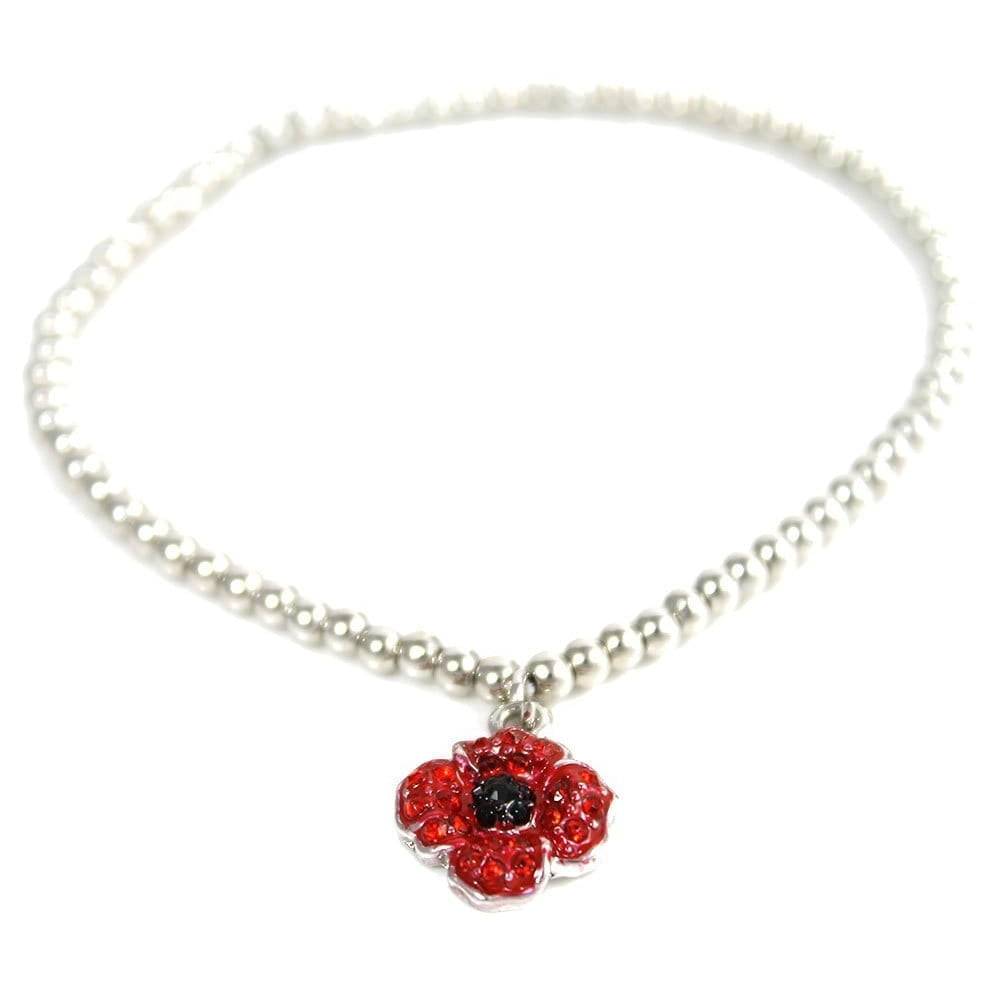 Poppy Charm Strecth Bracelet