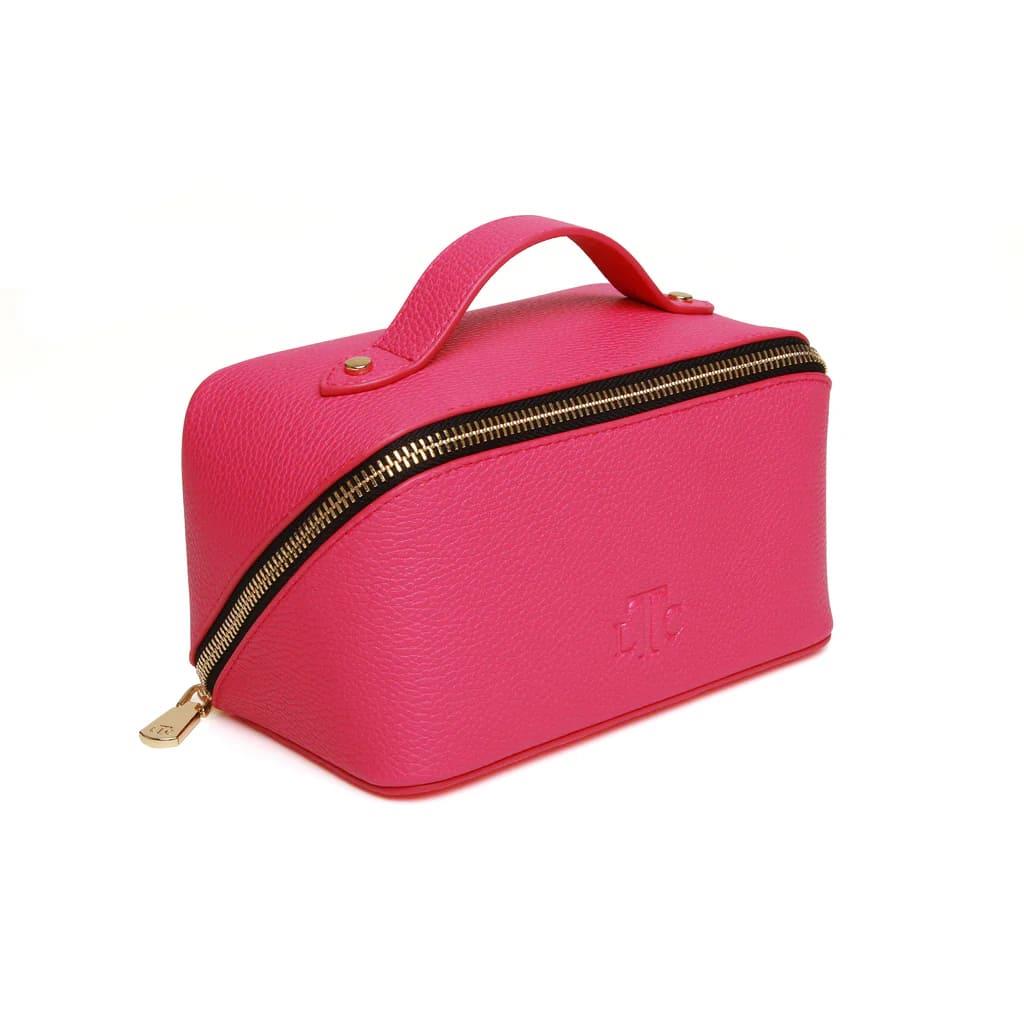The London Train Case Co.- Hot Pink & Black Train Mini Case