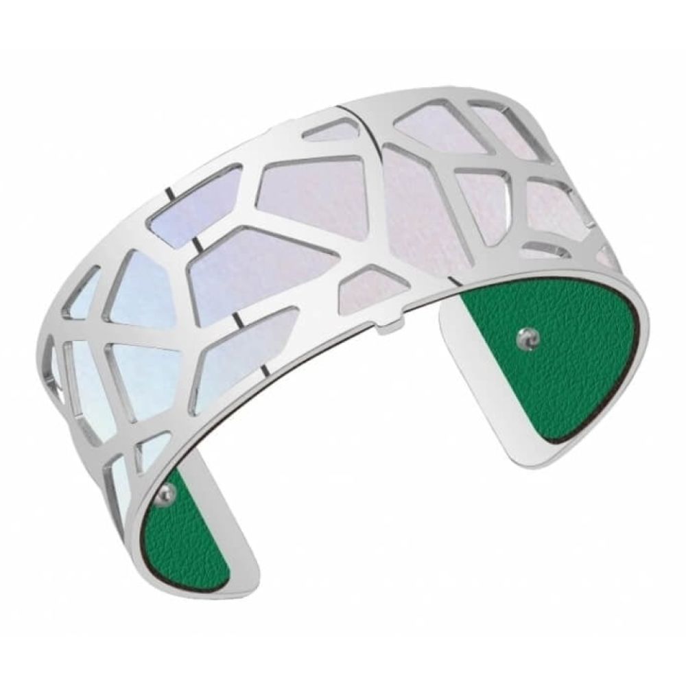 Silver Plated Giraffe Patteren 25MM Cuff
