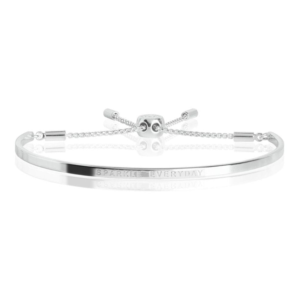 Occasion Gift Box - Merry Christmas - x3 Stacking Bracelets - Silver - 17.5cm Adjustable