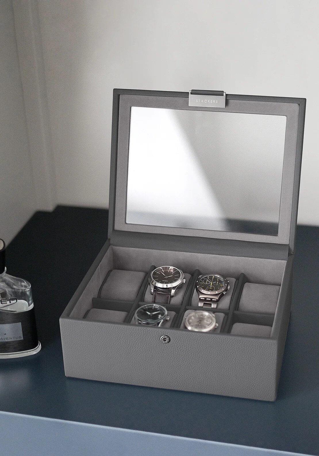 Slate Grey 8 Piece Watch Box