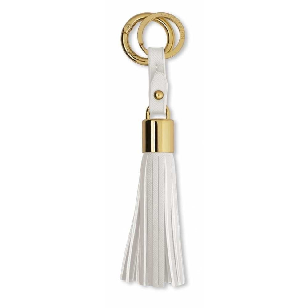 Tassel Keyring - White
