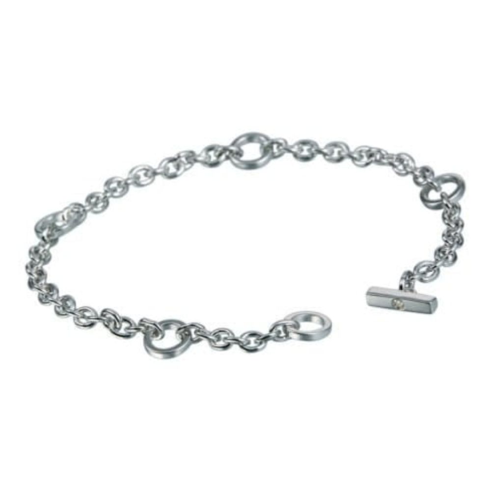 Ladies Linked Charm Bracelet Holder With Hot Diamond