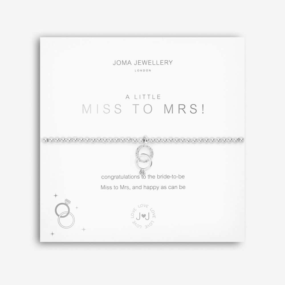 A Little | Miss To Mrs! | Silver | Bracelet | 17.5cm Stretch
