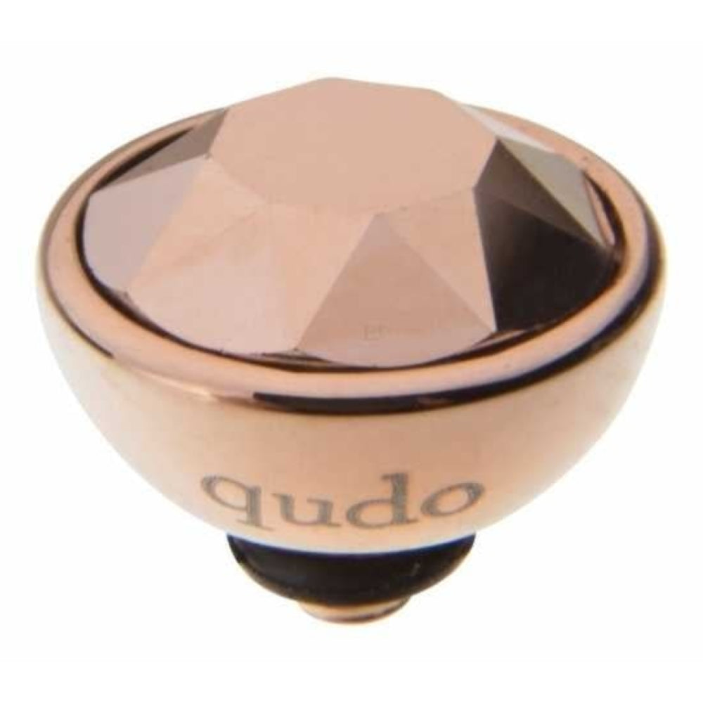 Famosa Rose Gold 10mm Bottone Ring Top Rose