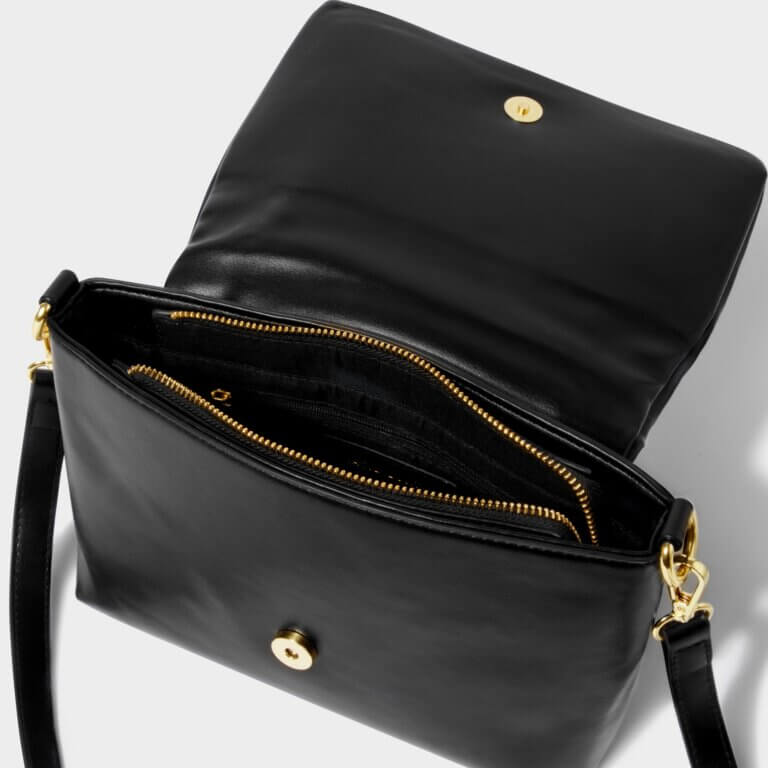 Mischa Slouch Bag | Black | 20cm X 22cm X 9cm
