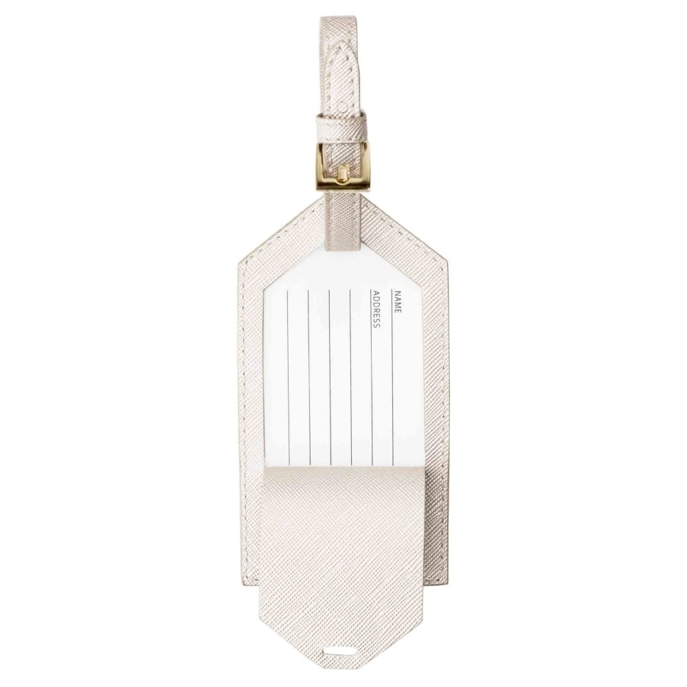 Baby Luggage Tag - My First Luggage Tag - Metallic White