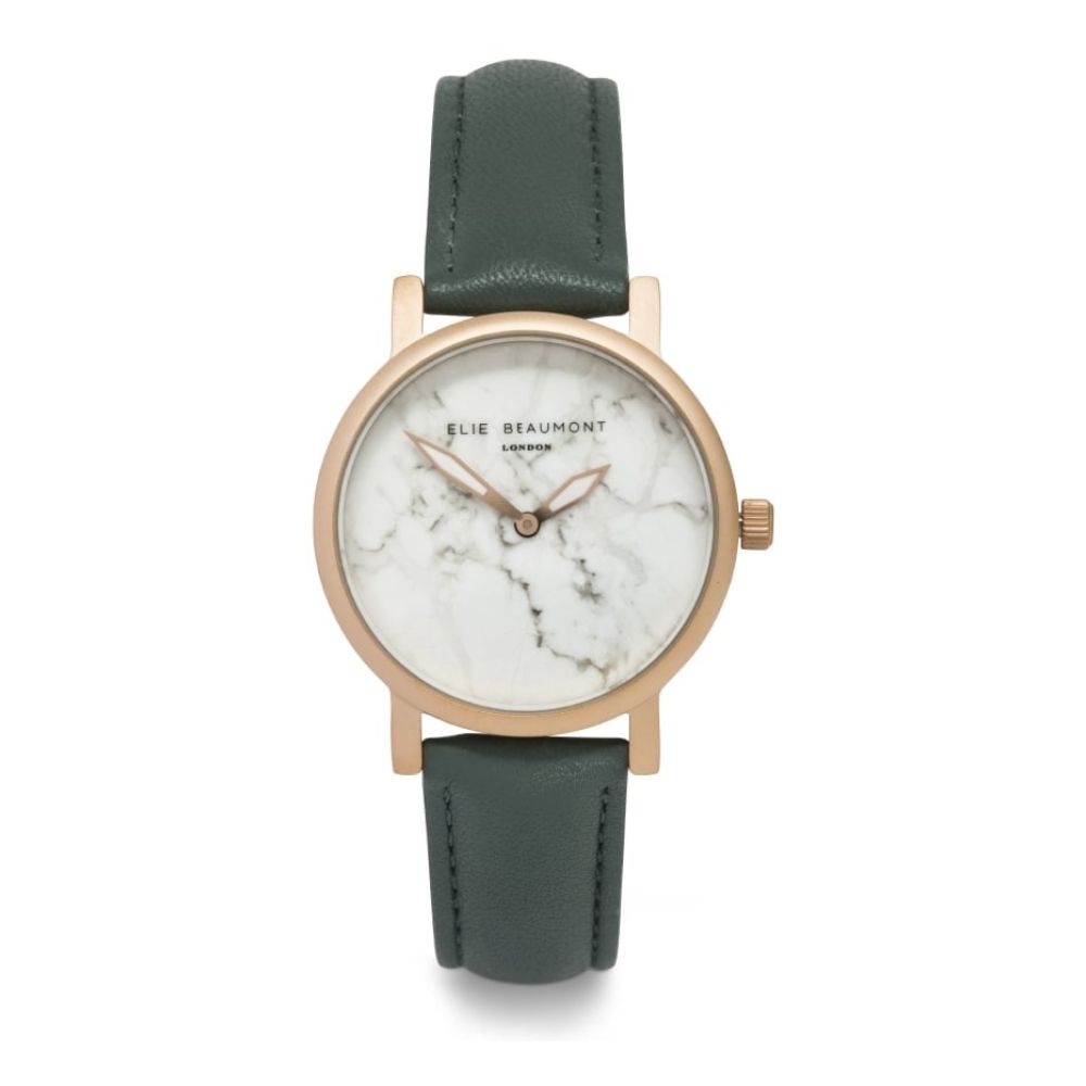 Carrera Sage Leather Strap With Rose Gold Case & White Dial Ladies Watch