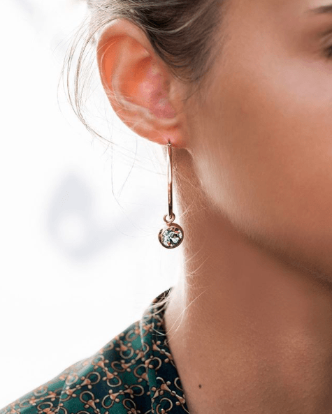 Peridot Charm BOTTONE 10mm (RG/P)