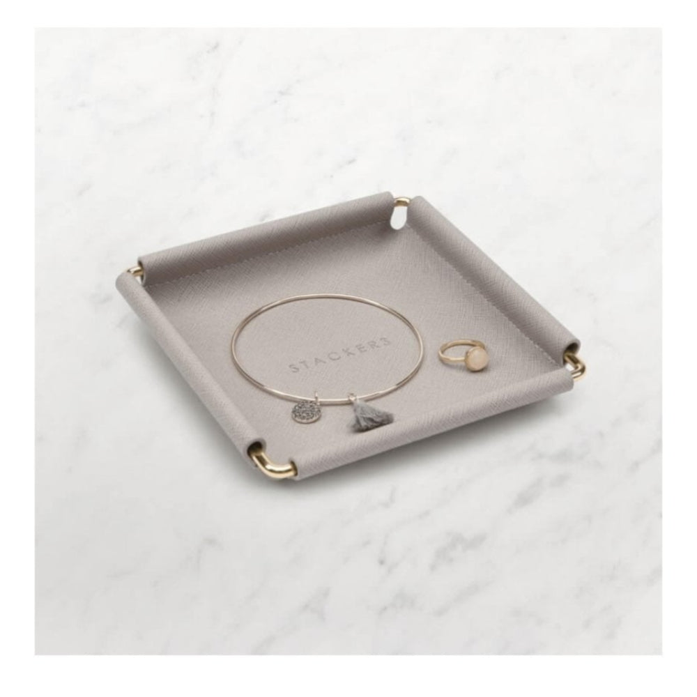 Taupe Square Metalframe Tray
