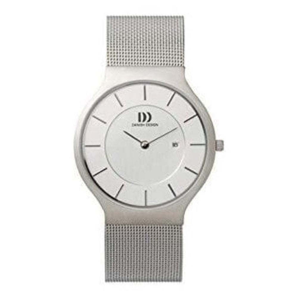 Mens Stainless Steel With Mesh Strap Wristwatch