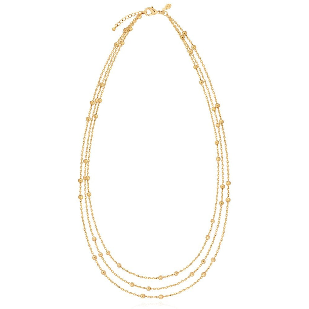 Alisa | Gold Multi Chain Necklace | 46cm Total Length + 5cm Extender