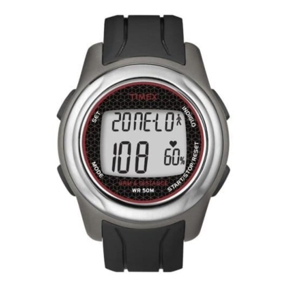 Unisex Health Touch Plus Black Rubber Digital Strap Watch