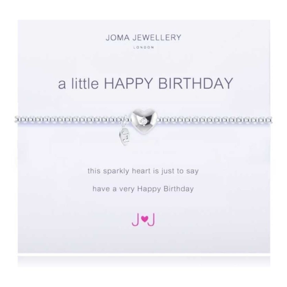 a little HAPPY BIRTHDAY - silver bracelet