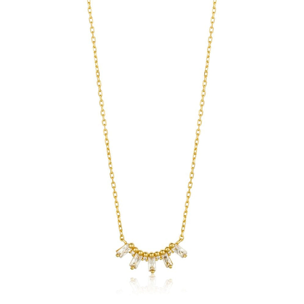 Glow Solid Bar Necklace Gold