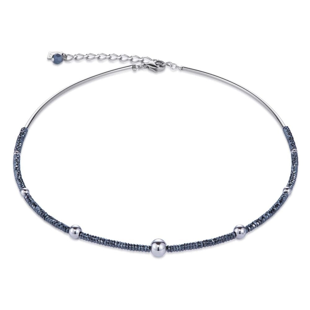 Hematite & Stainless Steel Necklace