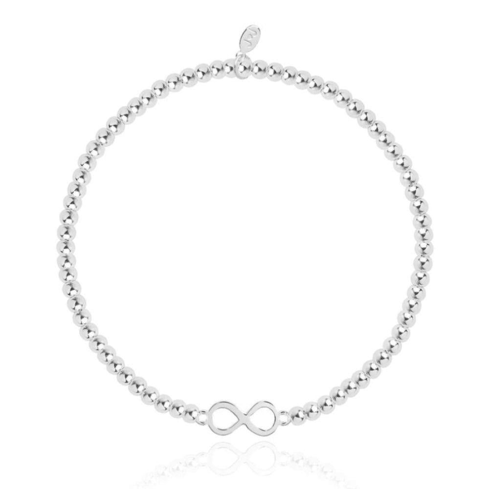 Christmas Cracker - Infinity - Silver - 17.5cm Stretch Bracelet