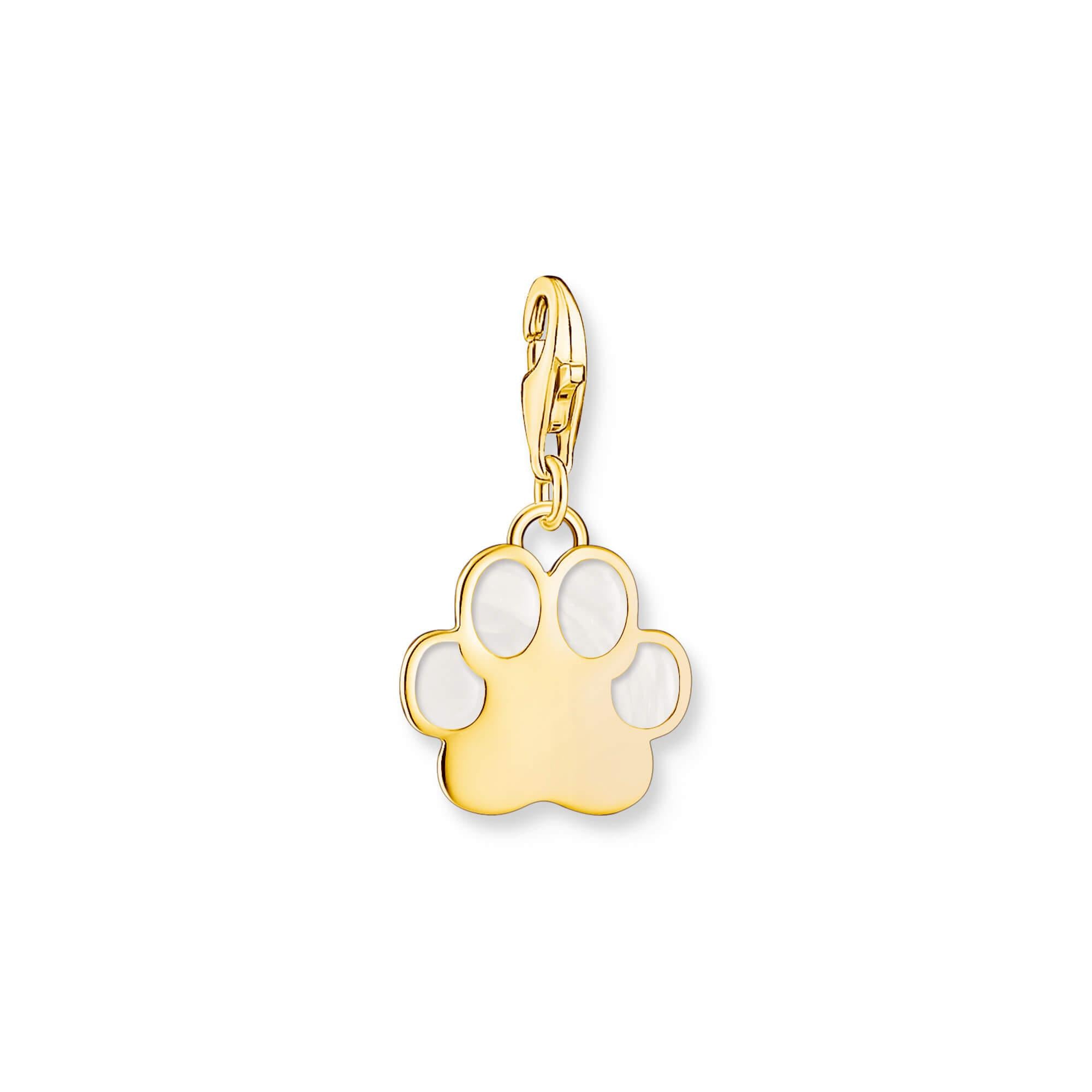 Gold Plated Paw Charm Pendant