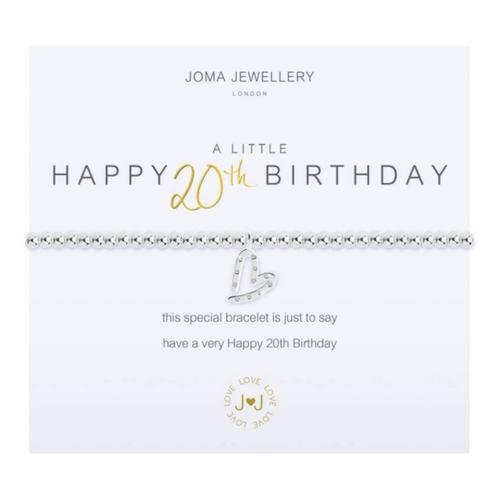 A Little Happy 20th Birthday Bracelet
