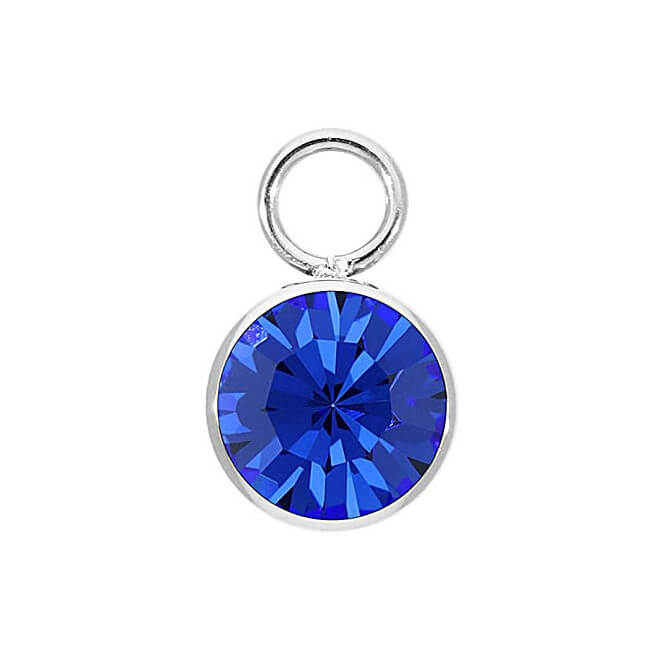 Sapphire Charm BOTTONE 10mm (SS)