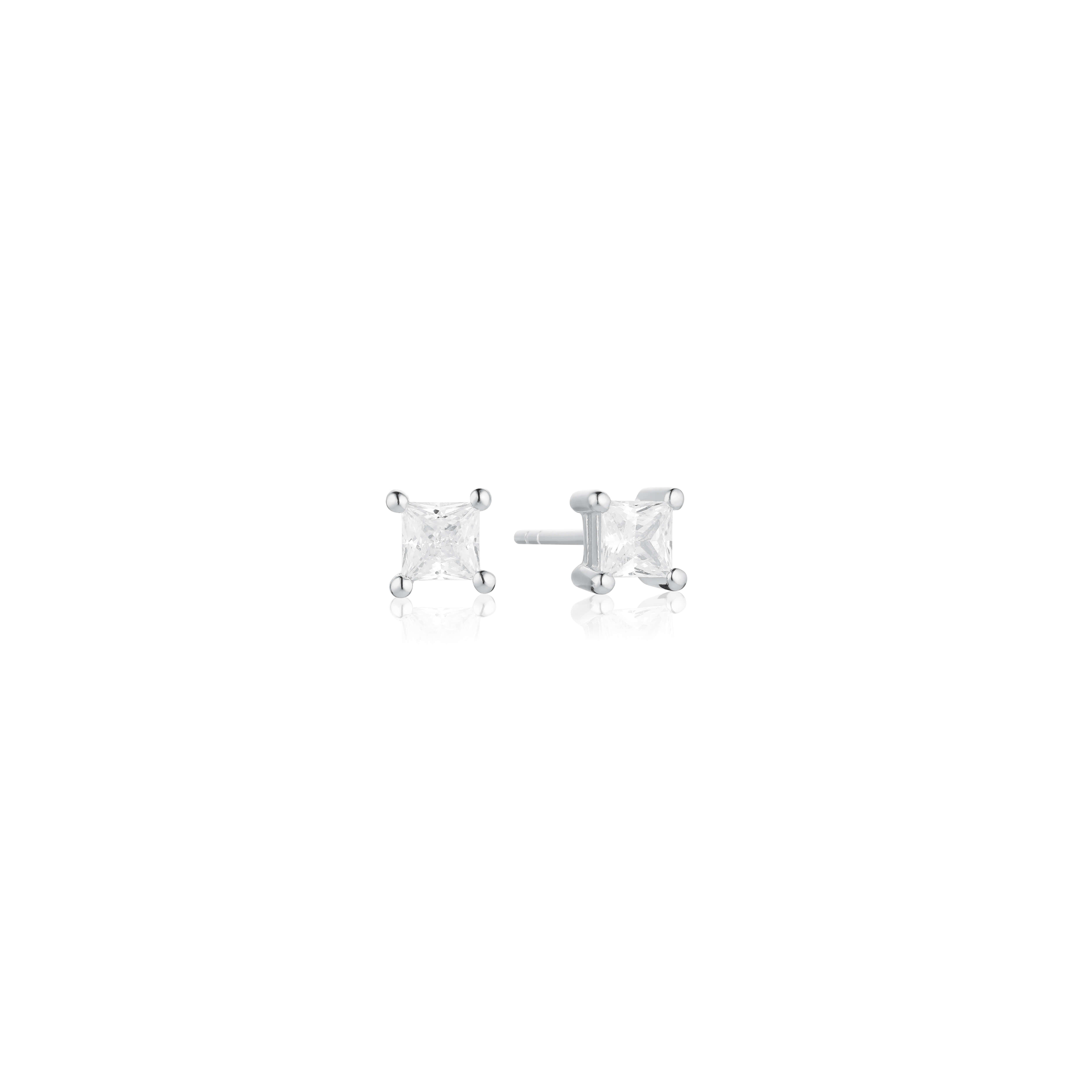 Ellera Earrings With White Zirconia