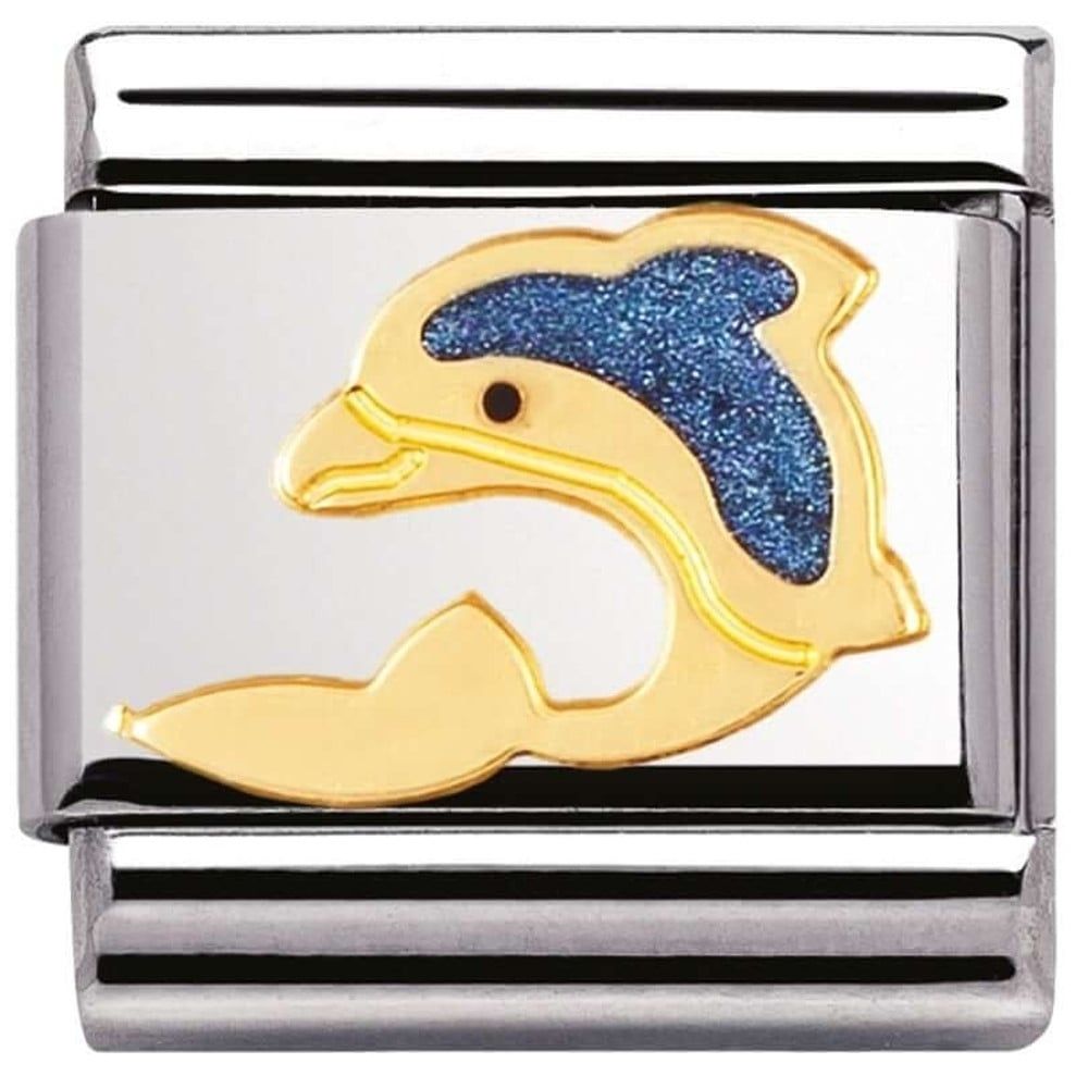 Classic Gold Dolphin Link With Detailing