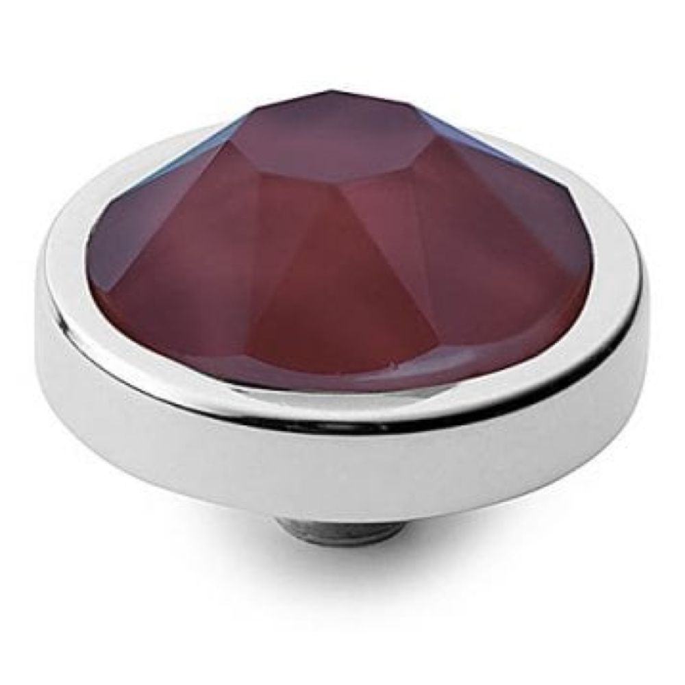 Interchangeable Canino Dark Red Crystal Top in S/P