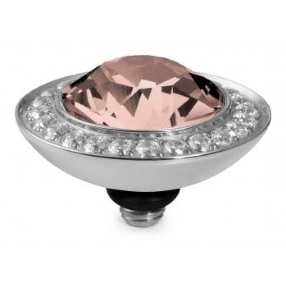 Famosa Silver 13mm Tondo Deluxe Ring Top Vintage Rose