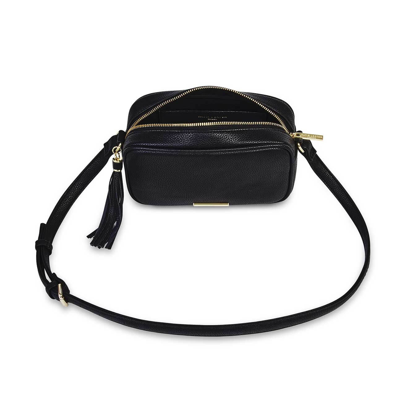 Sophia Tassel Crossbody Bag | Black