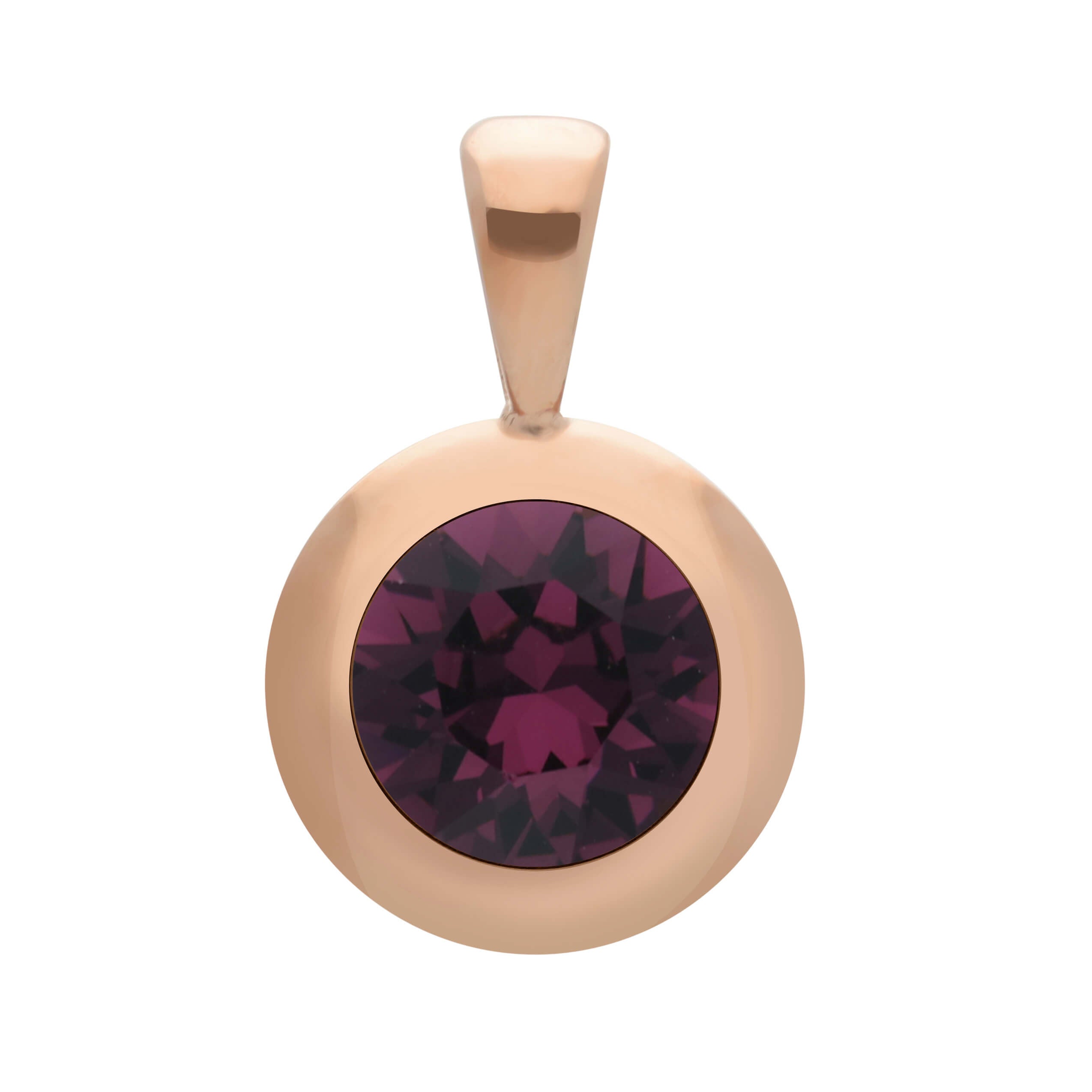 Tondo (Rg/P) 13mm Amethyst Pendant