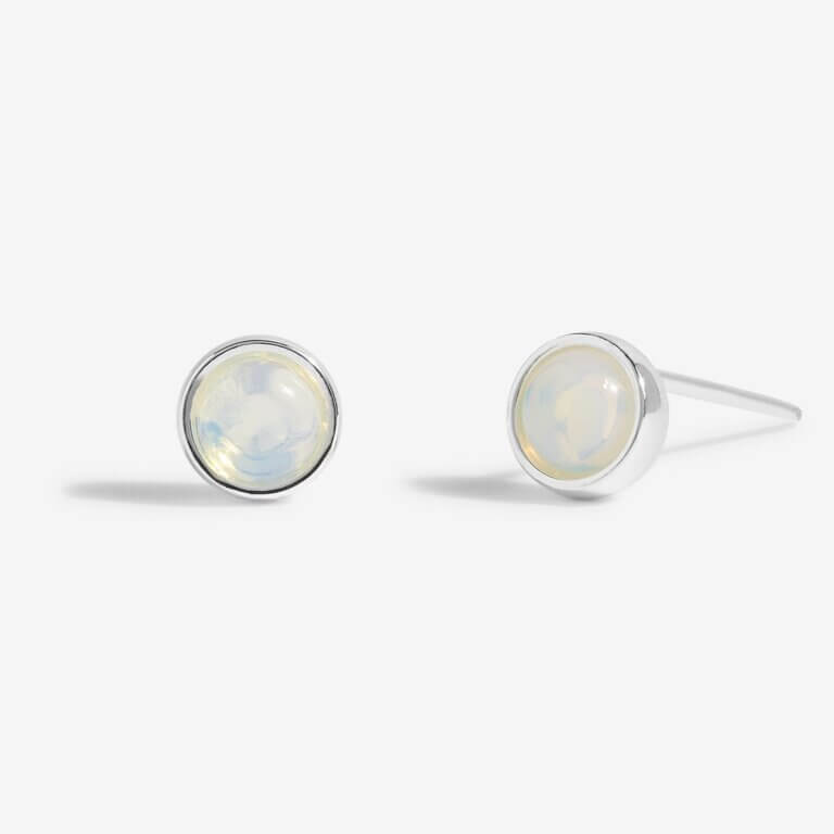 June Moonstone Birthstone Boxed Earrings