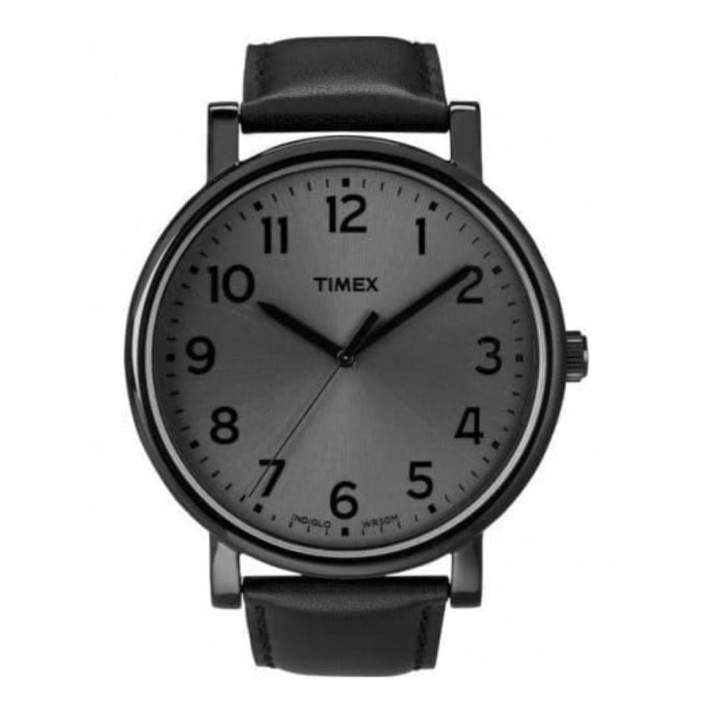 Originals Easy Reader Indiglo Black Leather Strap Watch