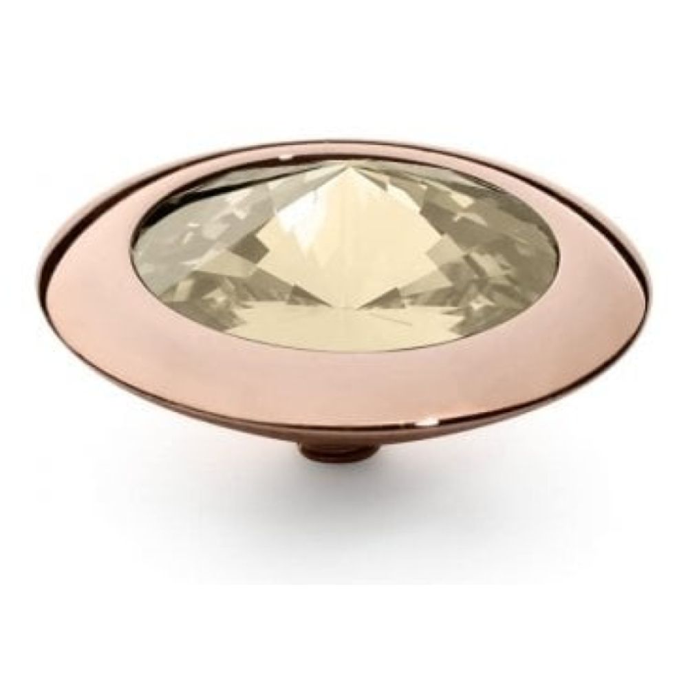 Famosa Rose Gold 16mm Tondo Ring Top Golden Shadow