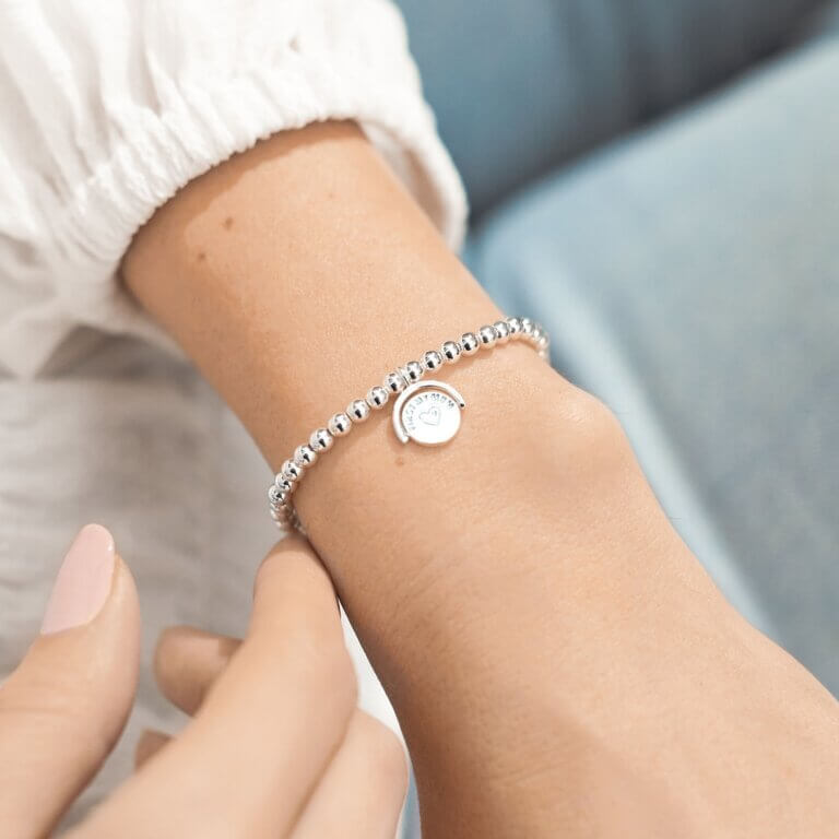 Spinning Boxed A Littles | First My Mum Forever My Friend | Silver | Bracelet | 17.5cm Stretch
