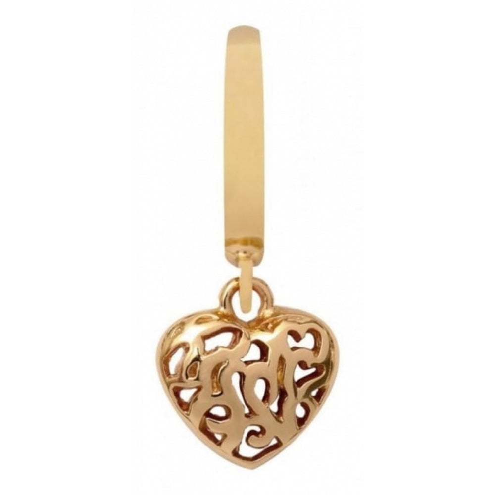 Gold Plated Hearts In Heart Charm