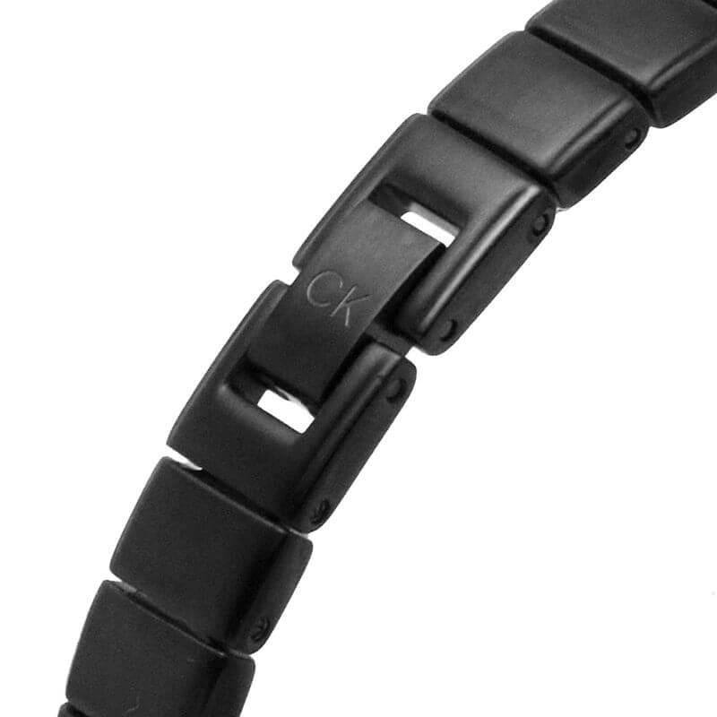 Confidence Bangle Black Dial Black Bracelet Ladies Watch