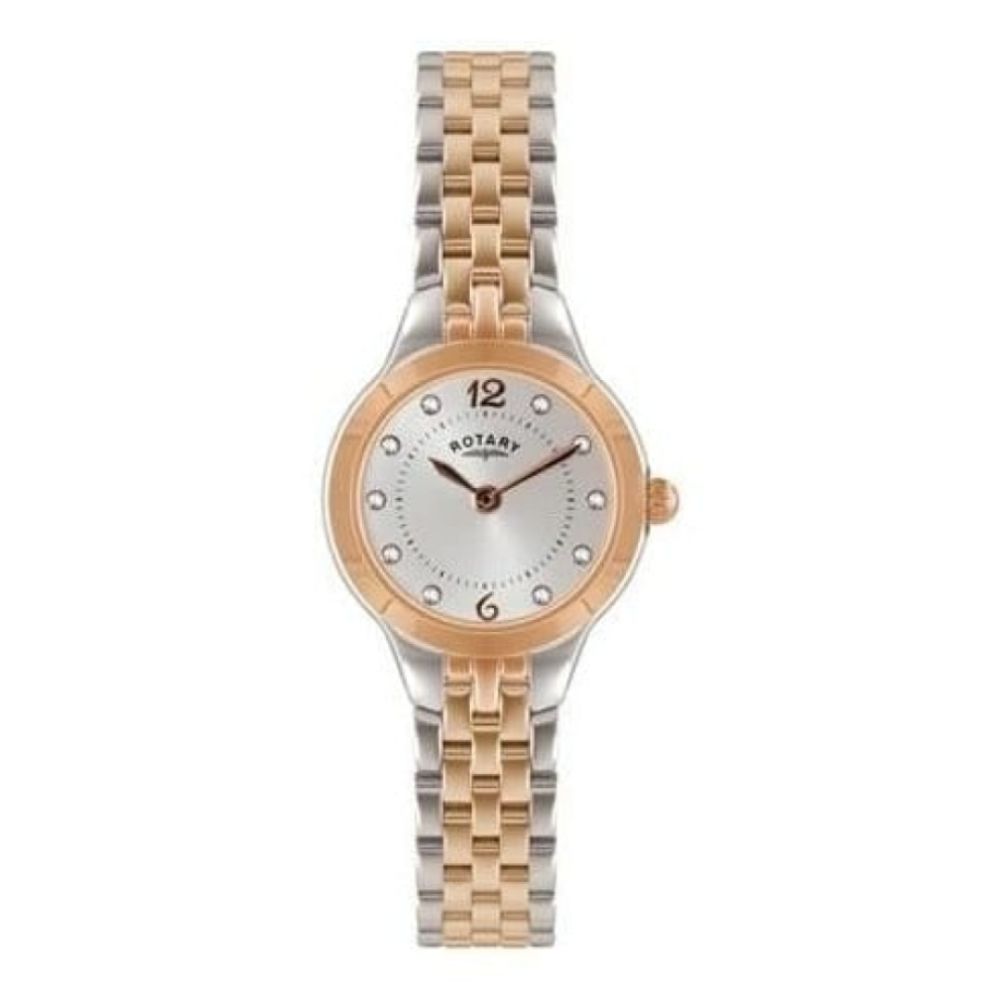 rotary two tone ladies watch