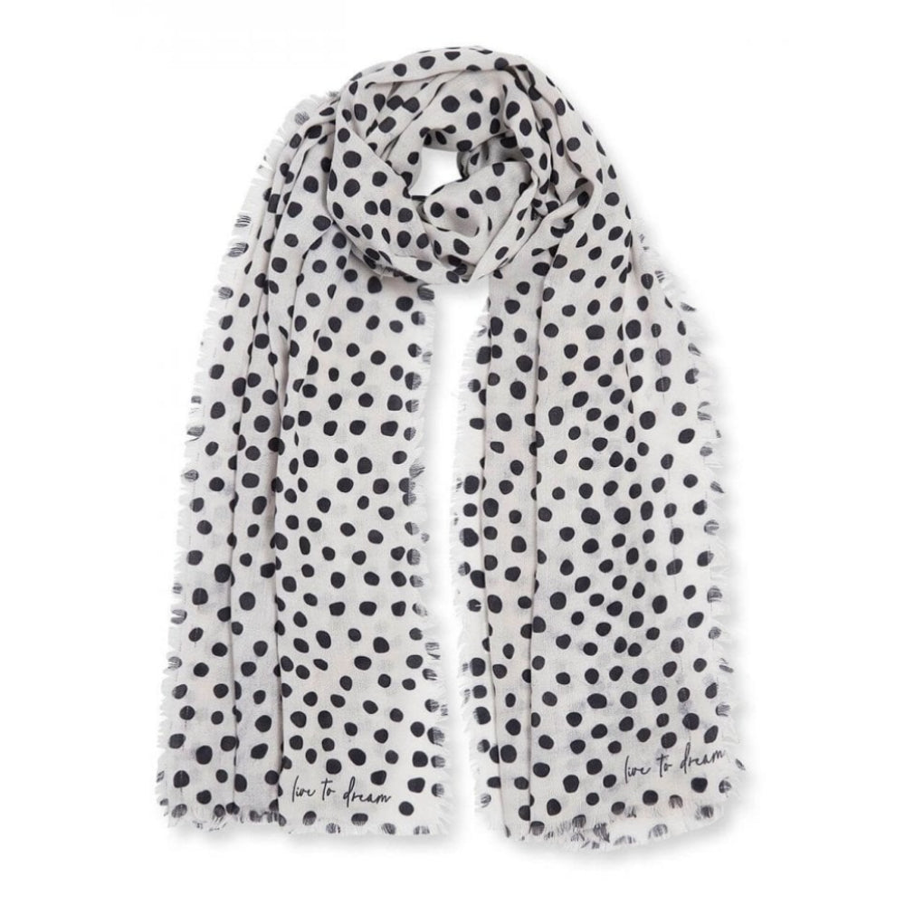 Sentiment Scarf | Live To Dream | Navy | 184 X 86cm