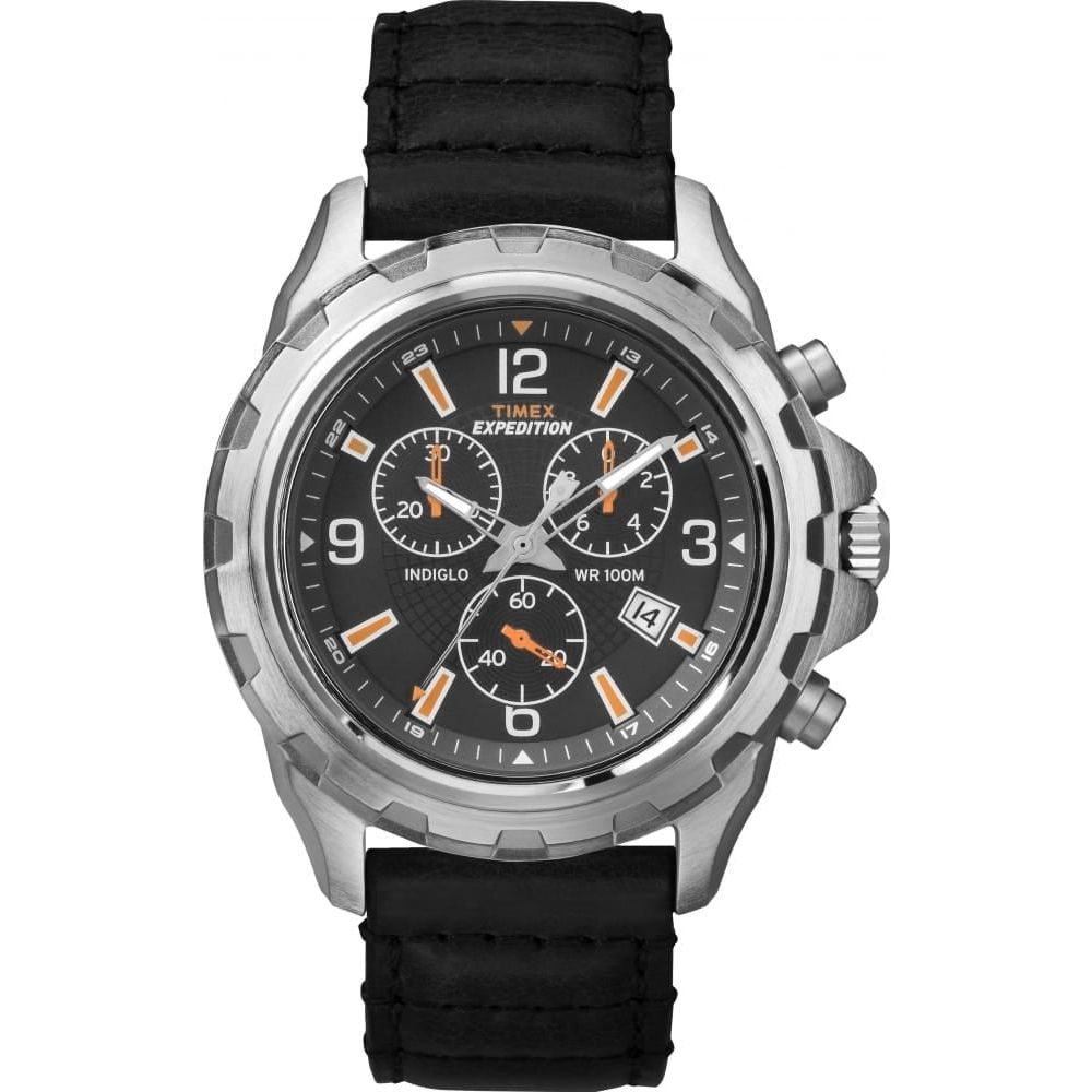 EXPEDITION RUGGED CHRONO BLK DIAL BLK STRAP