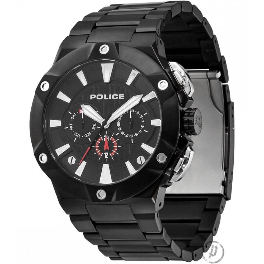 Black IP Steel Case & Black Bracelet Strap Cyclone Gents Watch