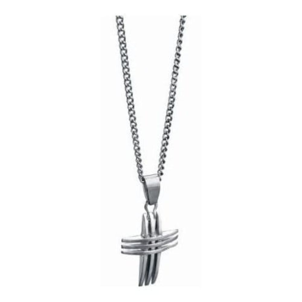 Stainless Steel Cross Pendant Necklace