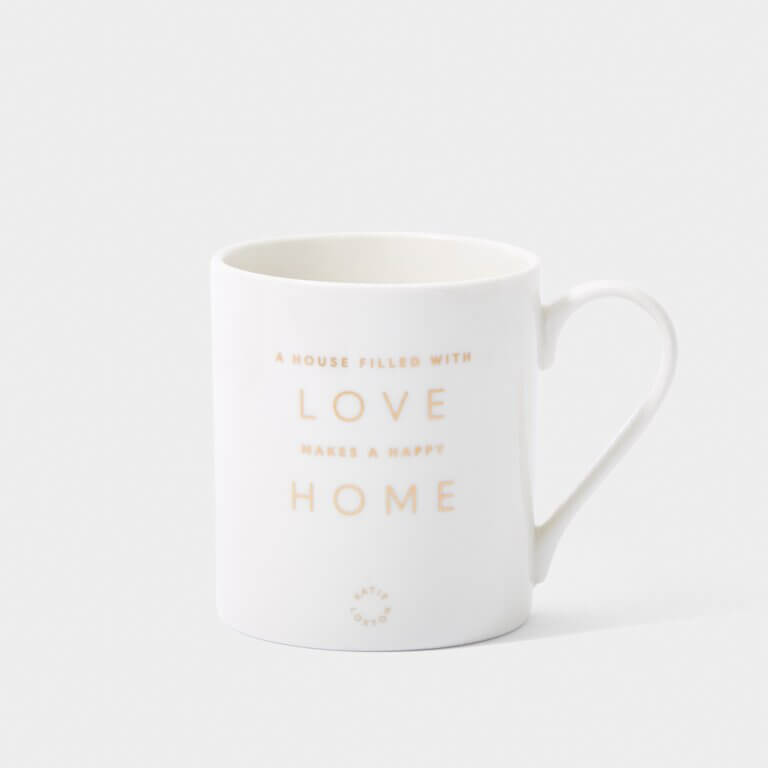 Porcelain Mug | A House Filled With Love Makes A Happy Home