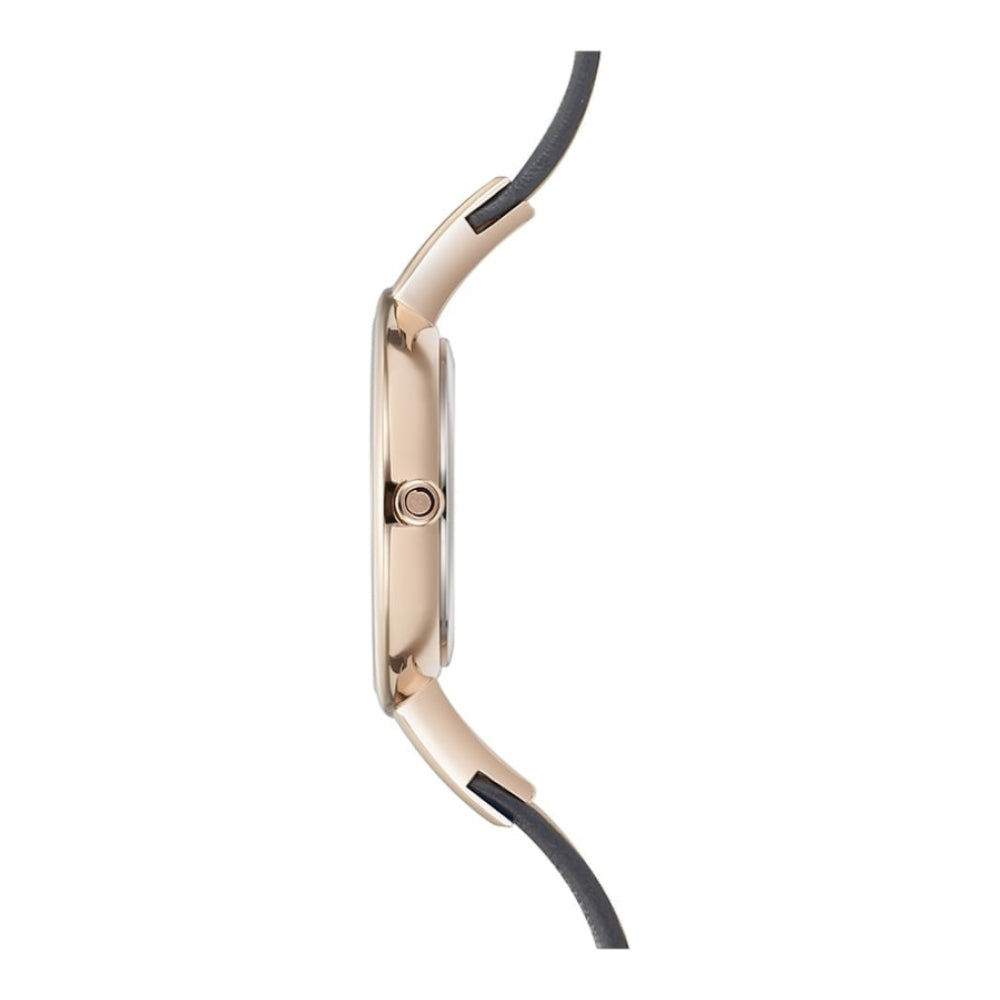 SOL - PEBBLE Rose Gold Plated Leather Calf Watch