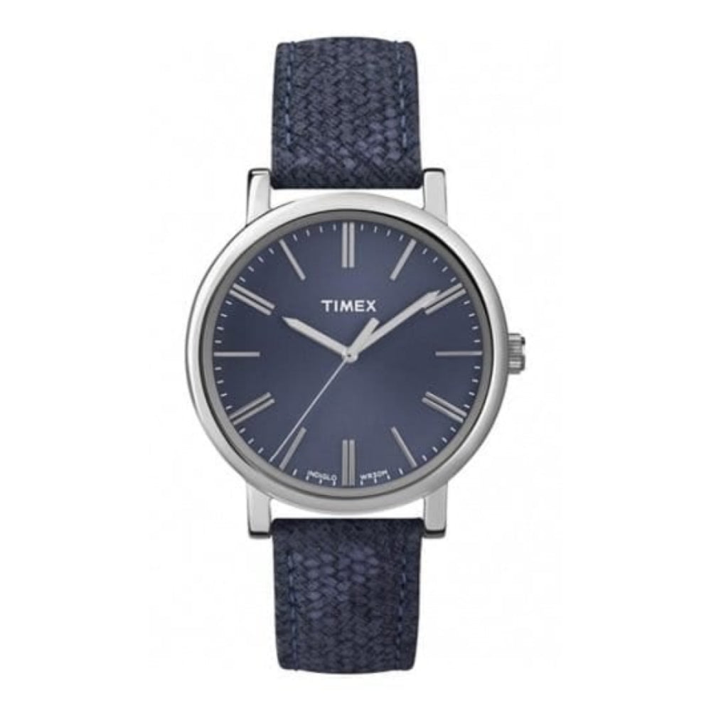 Unisex Scale Design Blue Leather Watch