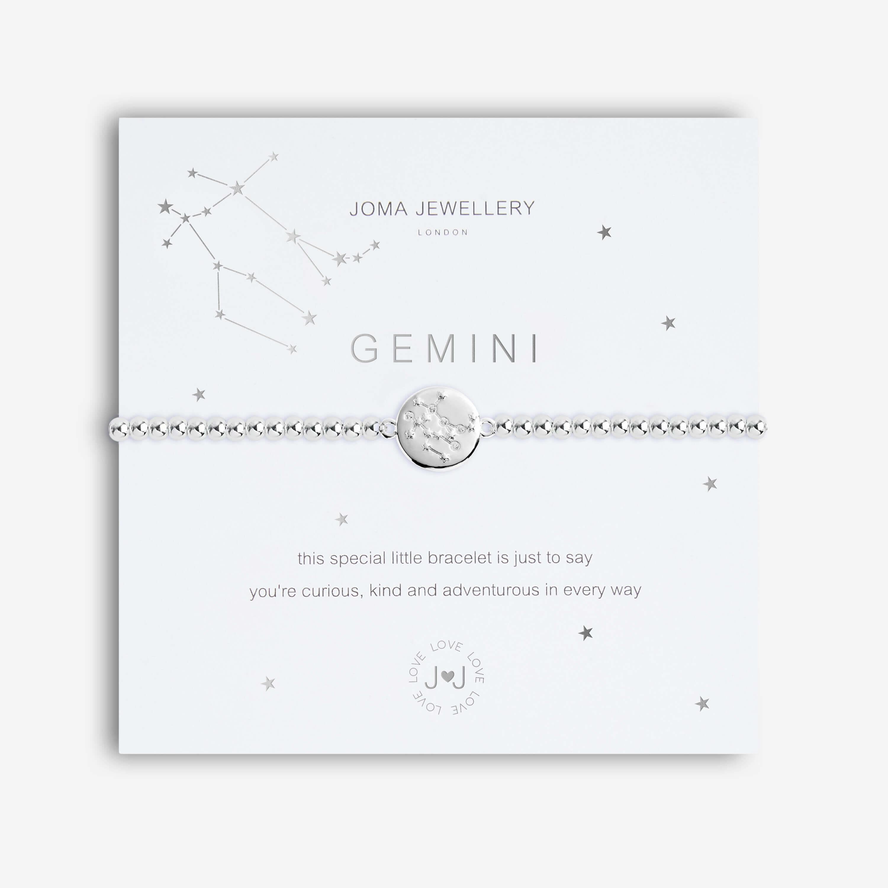A Little | Gemini | Silver | Bracelet | 17.5cm Stretch