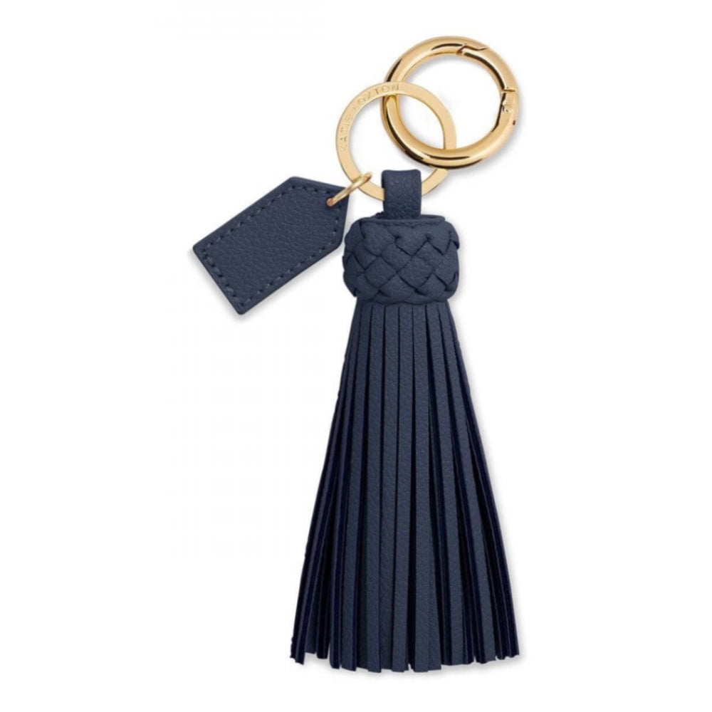 Cara Tassel Keyring | Navy | 11.5 X 3.5cm