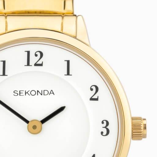 Easy Reader White Dial With Gold Plated Case & Exp