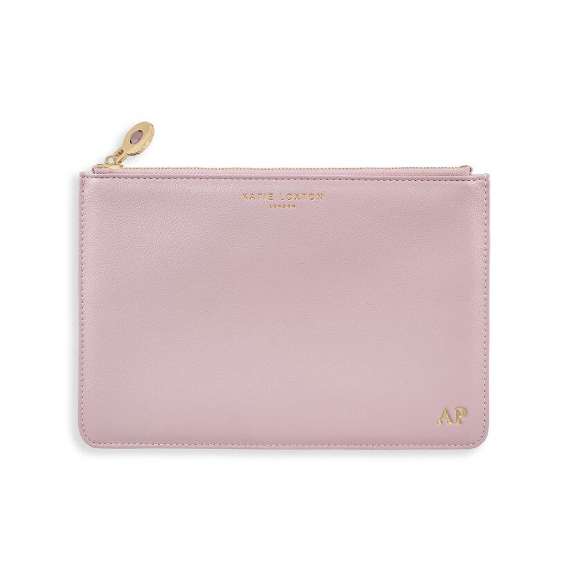 Birthstone Perfect Pouch | October | Tourmaline | Dusty Pink